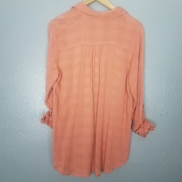 Style & Co Button-up Tie Front Long Sleeve Shirt - Picture 5 of 7